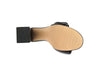 Noie Mid Block Heel Pleated Strap Sandals (Online Only)