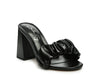 Noie Mid Block Heel Pleated Strap Sandals (Online Only)