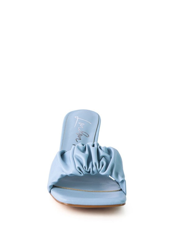 Rebel Spool Ruched Heels (Online Only)