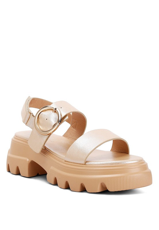 Silas Metallic Chunky Sandals (Online Only)