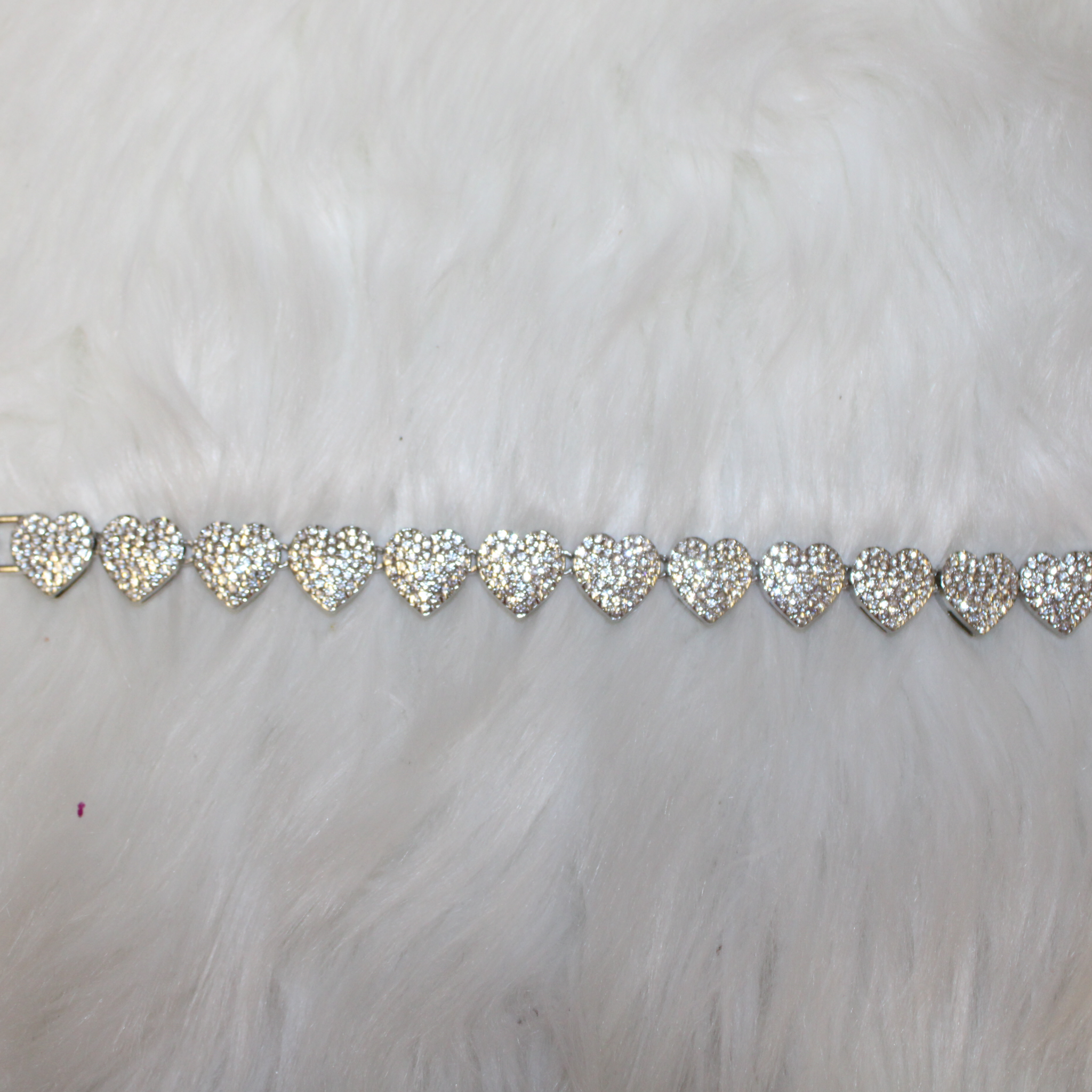Heart Tennis Bracelet