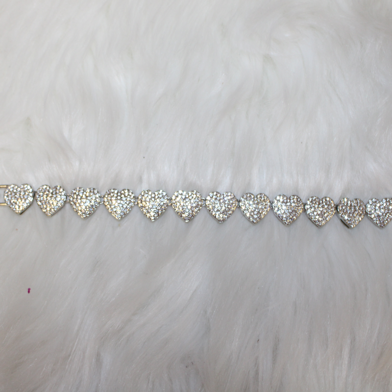 Heart Tennis Bracelet