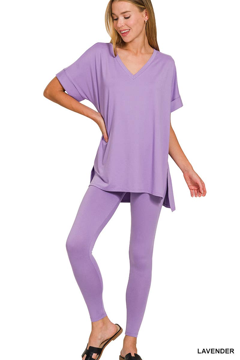 Mollie Legging Set - V-Neck