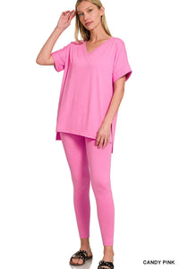 Mollie Legging Set - V-Neck