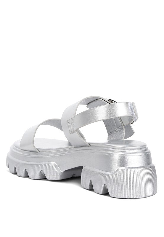 Silas Metallic Chunky Sandals (Online Only)