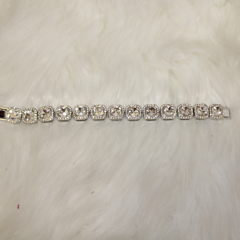 Square Tennis Bracelet