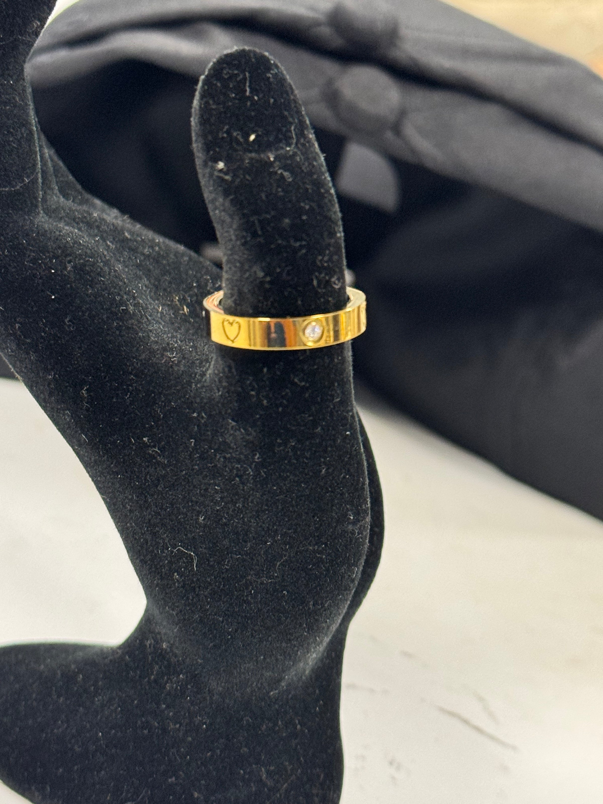 Gold Love Rings (Size 7)
