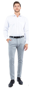 Mens Trousers Super Comfort Flex Dress Pants, Knit