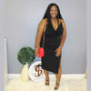 Cowl Neck Midi Dress
