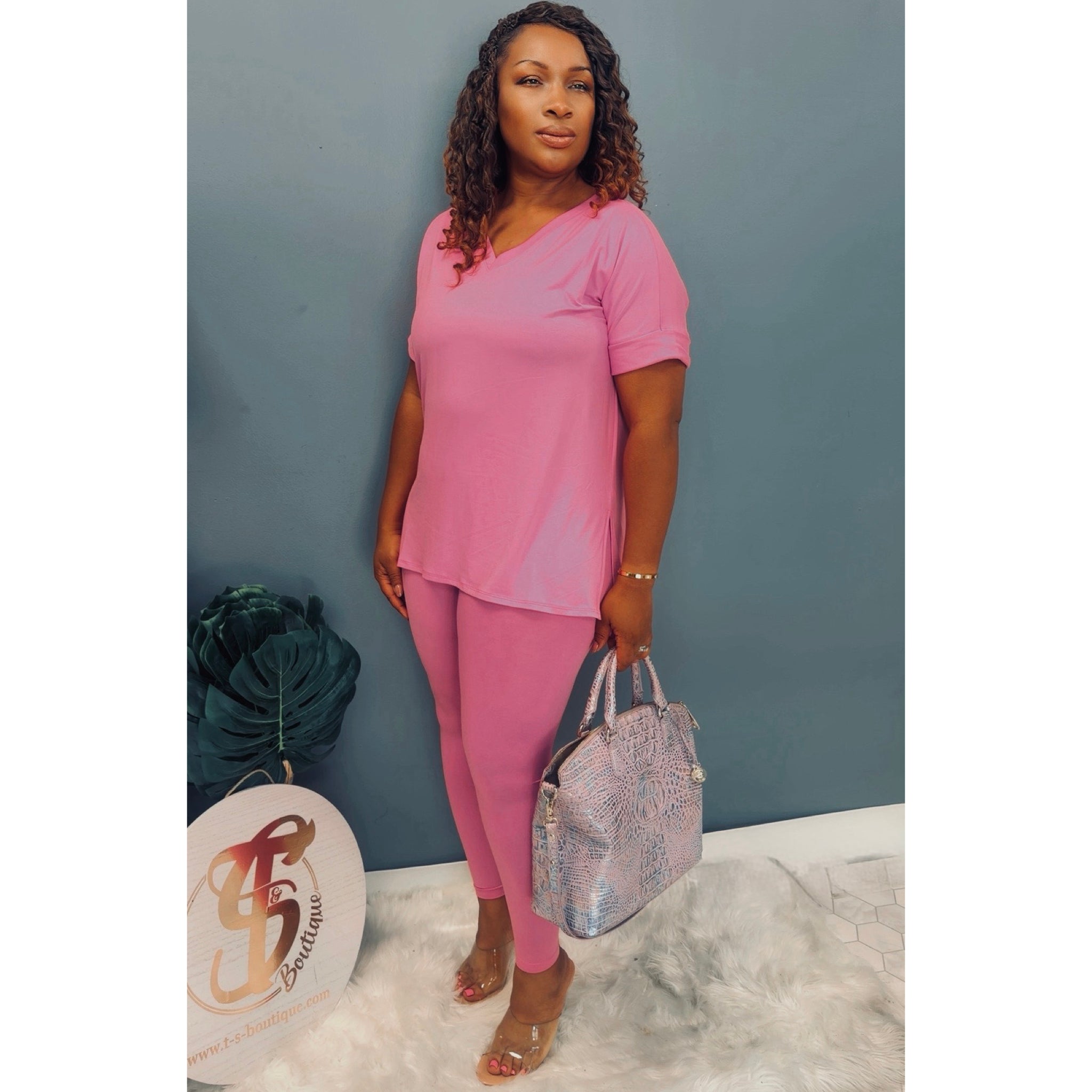 Mollie Legging Set - V-Neck