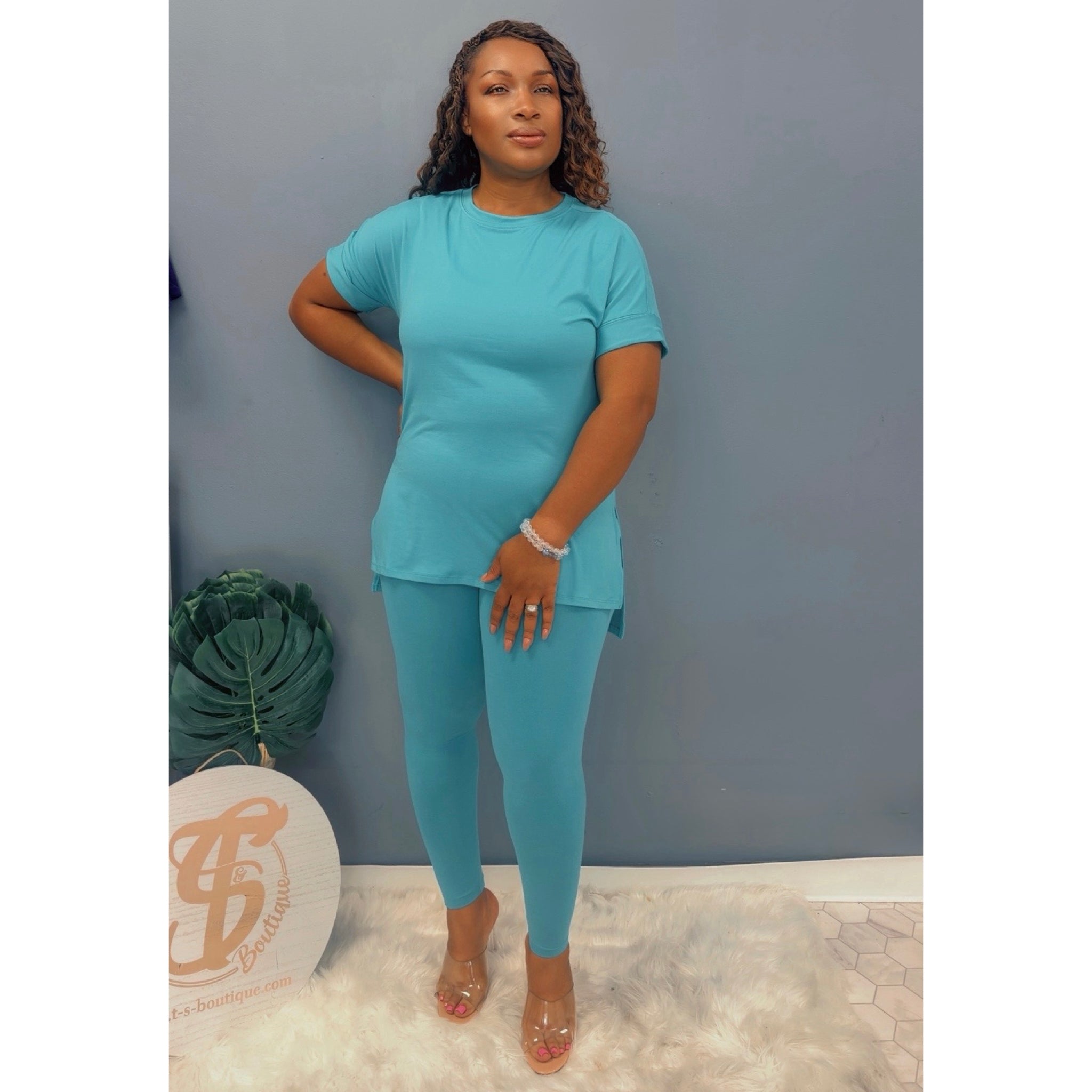 Mollie Legging Set - Scoop Neck