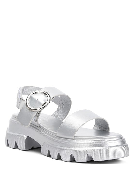 Silas Metallic Chunky Sandals (Online Only)