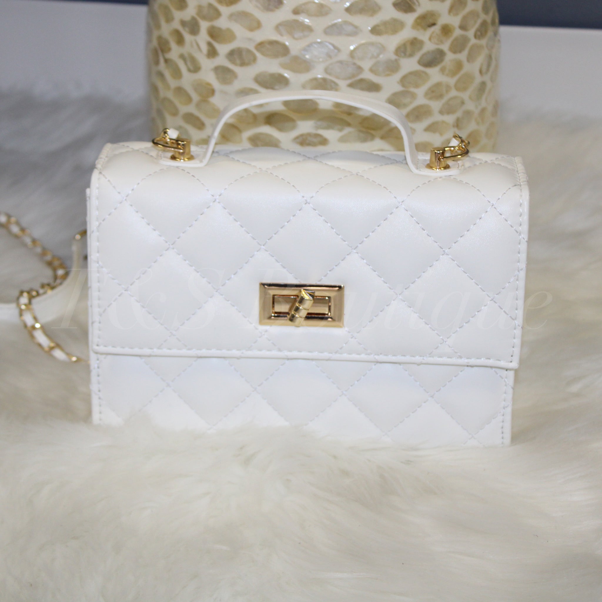Diamond Quilted Handbag