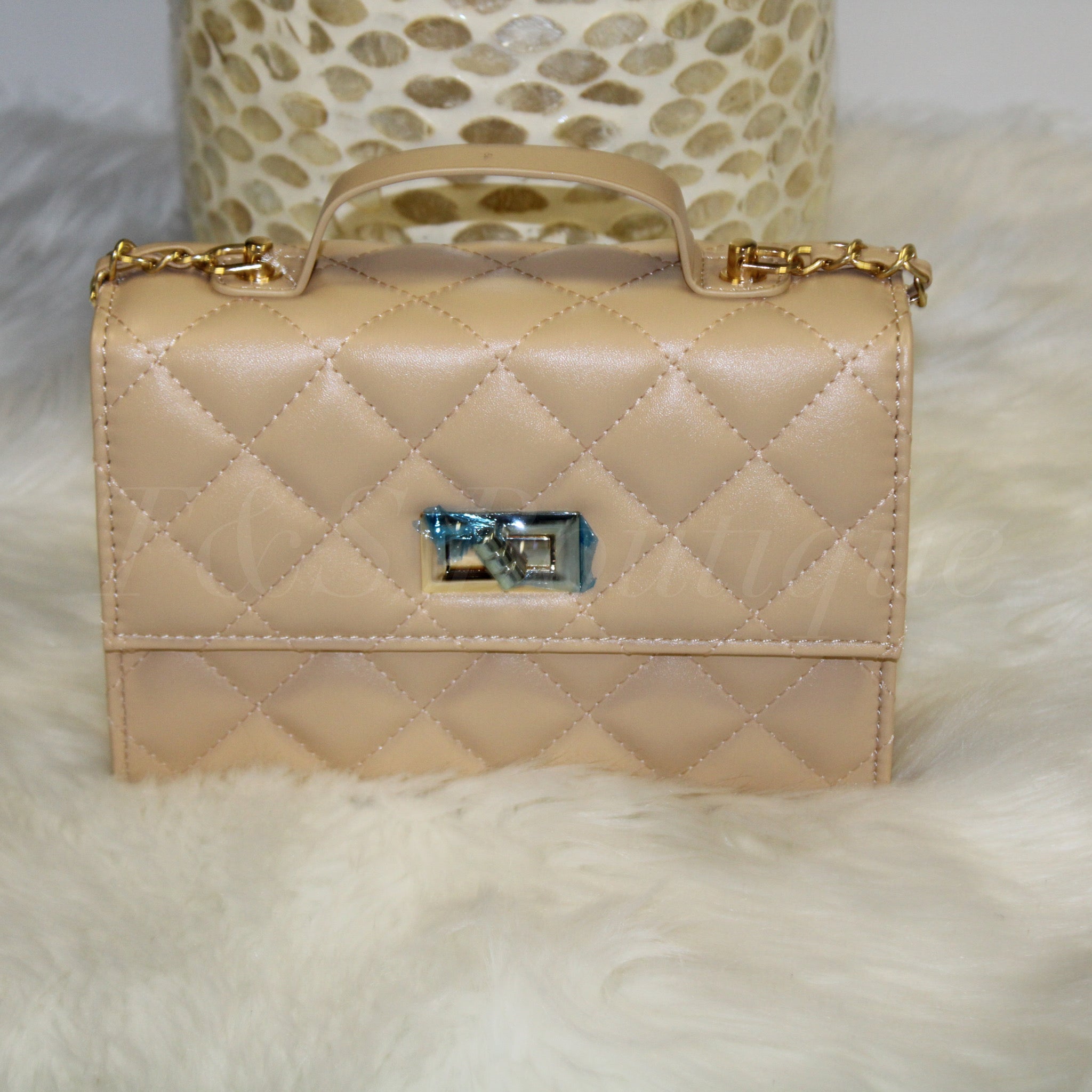 Diamond Quilted Handbag