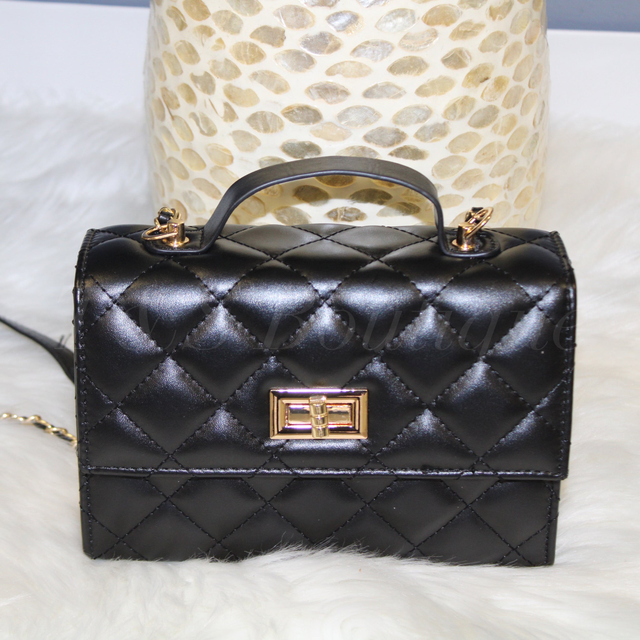 Diamond Quilted Handbag
