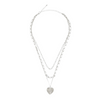 Heart Pendant Layered Necklace